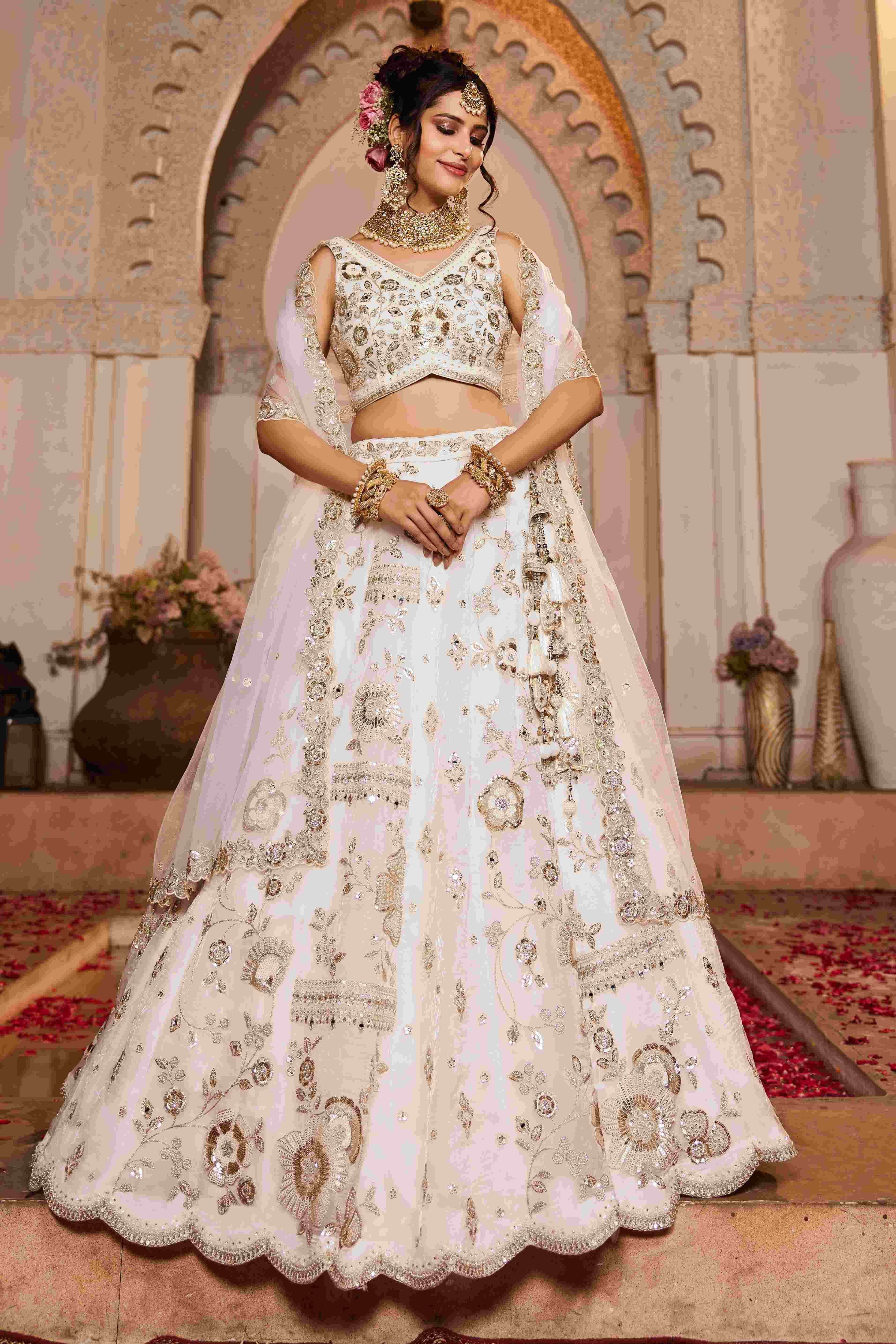 Tissue Bridal Net Lehenga Choli - Top-Rated Customer Favorite - MYLUXURY LANE ENTERPRISE